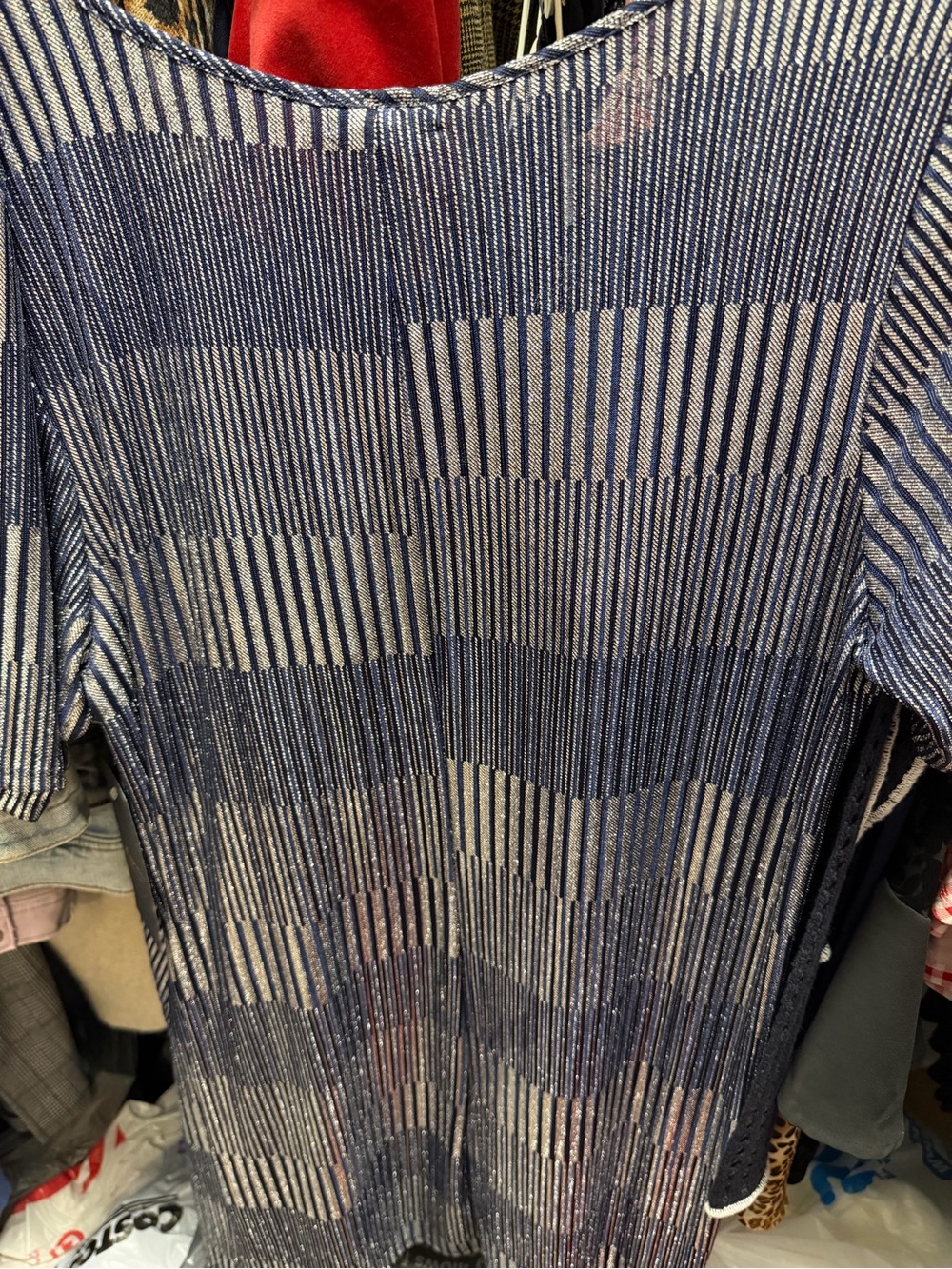 Espresso Navy and Cream Striped Tunic Top - Picture 3 of 3